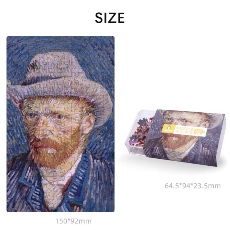 MaxRenard Mini-Papp-Puzzle Berühmte Gemälde, 150-teiliges Set - Bild 3