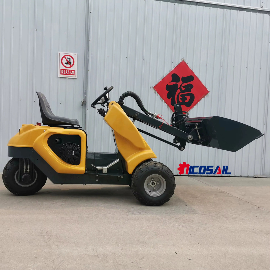 Nicosail Mini-Kompaktlader Dreirad-Lader in Gelb mit 400kg bis 500kg Tragfähigkeit nach Euro 5 und EPA-Standards - Bild 1