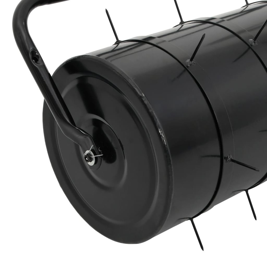 Vidaxl Rasenwalze mit Aerator in Schwarz aus Eisen und Stahl mit 63 l Fassungsvermögen - Bild 3