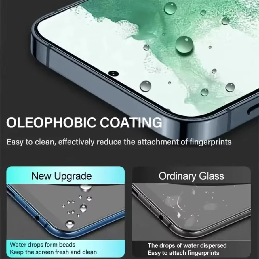 Samsung Schutzfolie aus gehärtetem Glas für S25 Edge, S24 Ultra und S23 FE Plus, transparent, HD Anti-Kratz-Displayschutz mit Fingerabdruck-Entriegelung - Bild 6