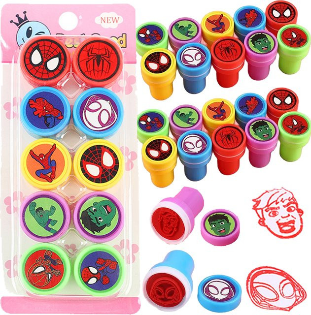 Fondjoy Spiderman-Stempel, 10/30 Stück, Siegelstempel für Kinder - Bild 1