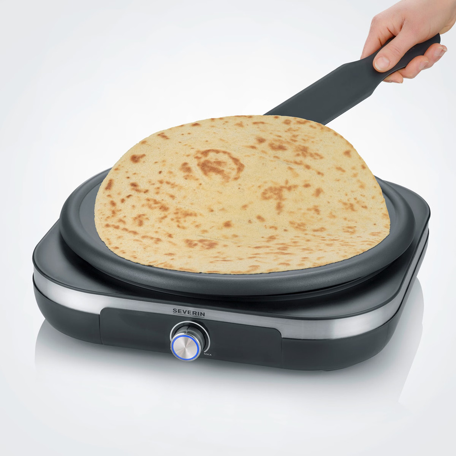 Severin Crêpes-Maker CM 2199 in Schwarz und Silber aus Edelstahl und Kunststoff - Bild 3