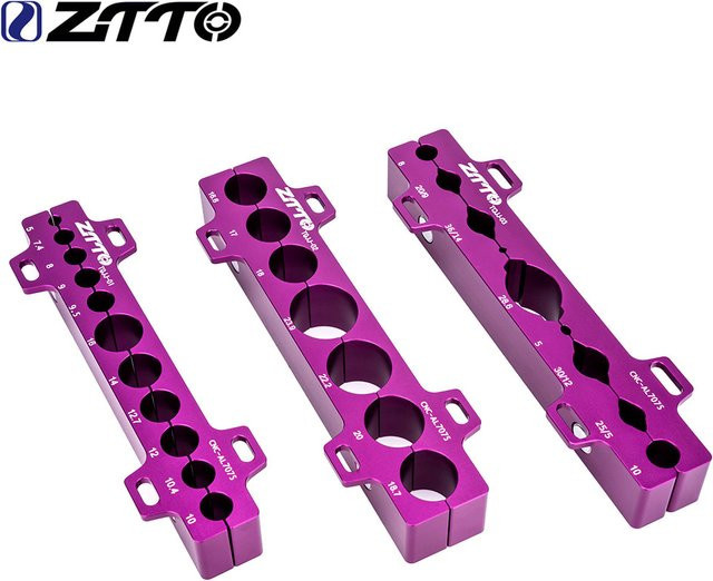 ZTTO Universal Tisch Schraubstock Einsätze in Lila für Fahrradpedale und Werkstattarbeiten - Bild 1