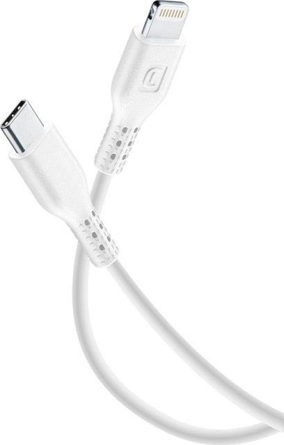 CellularLine Datenkabel Lightning auf USB-Type-C, weiß, 0,6 m - Bild 1