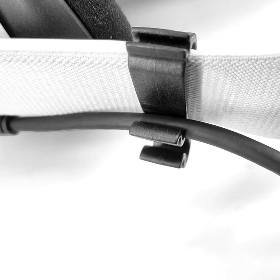 LAIMANEI Kabelclip in Weiß mit 3 Fächern als sturzsicherer Kabel-Organizer für Kopfhörerkabel und VR-Zubehör der Oculus Quest 2 oder Pico 3 VR-Headsets - Bild 4