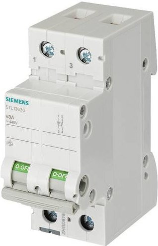 Siemens Ausschalter Grau 125 A 2 Schließer 5TL12920 - Bild 1