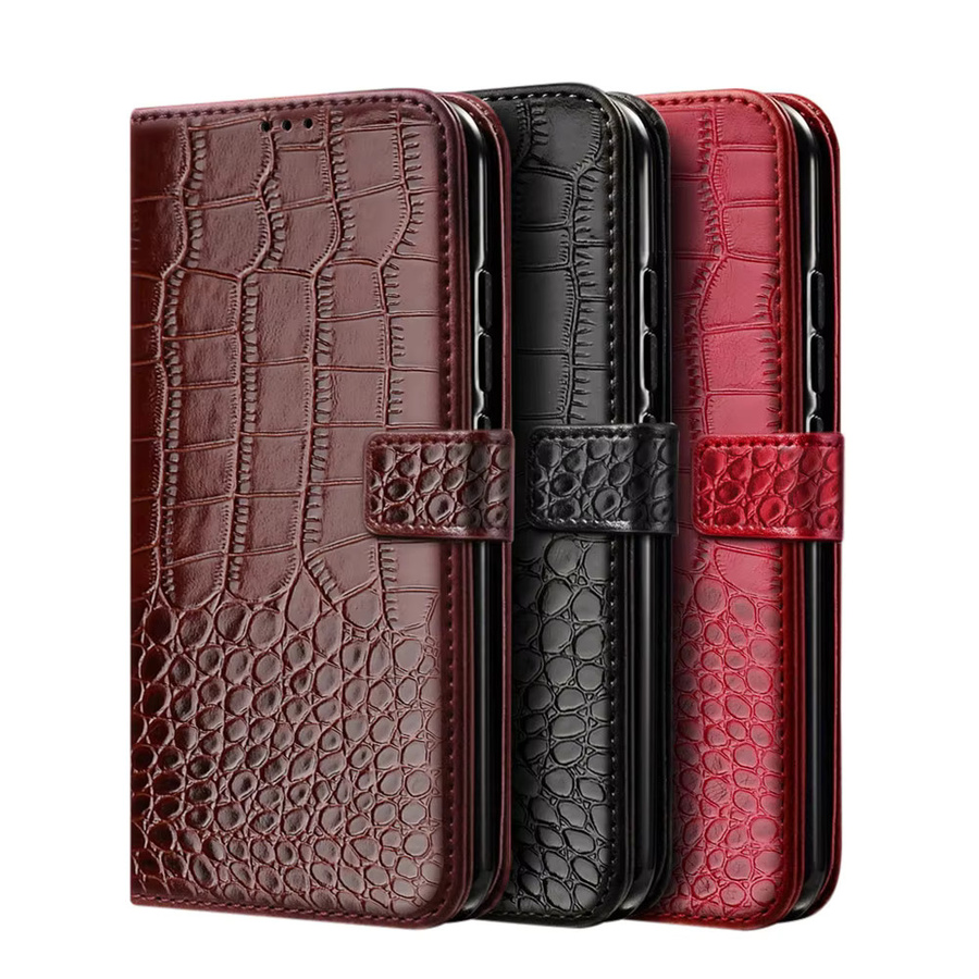 Flip Ledertasche für LG ThinQ 5G Modelle mit Kartenhalter in Rot - Bild 2