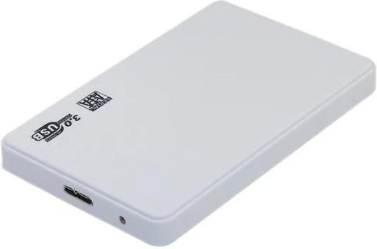 Kebidumei USB 3.0 HDD Gehäuse für 2,5 Zoll SATA SSD Festplatten, Weiß - Bild 1
