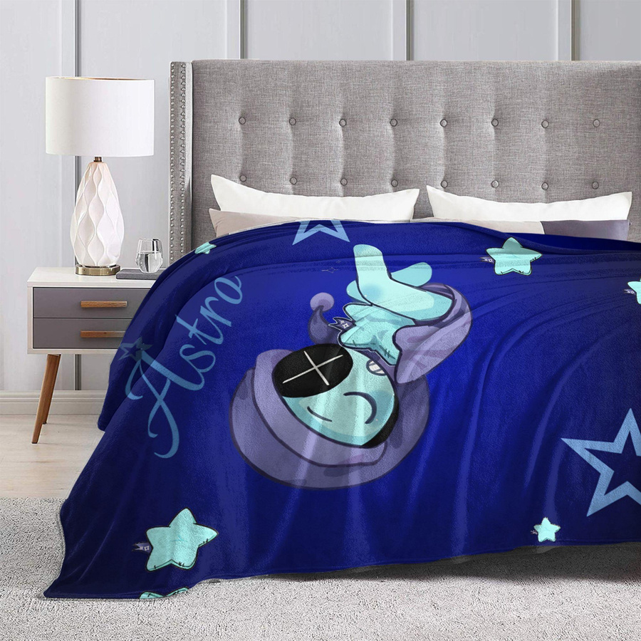 Dandys World Astro Flanell-Plüschdecke als weiche und warme Dekorative Überwurfdecke für dein Zuhause, B/B: 101,6 x 101,6 cm - Bild 3