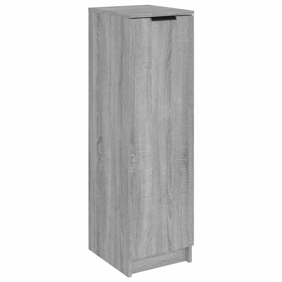 vidaXL Schuhschrank Grau Sonoma aus Holzwerkstoff, Wandmontage, B/T/H: 30 x 35 x 100 cm - Bild 2