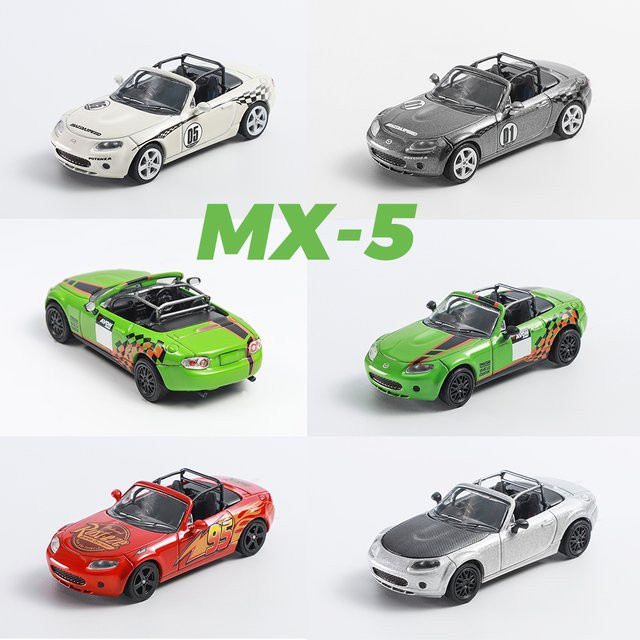DCT MX-5 Rennwagen, Modellauto, 1:64, Grün, Metall - Bild 1