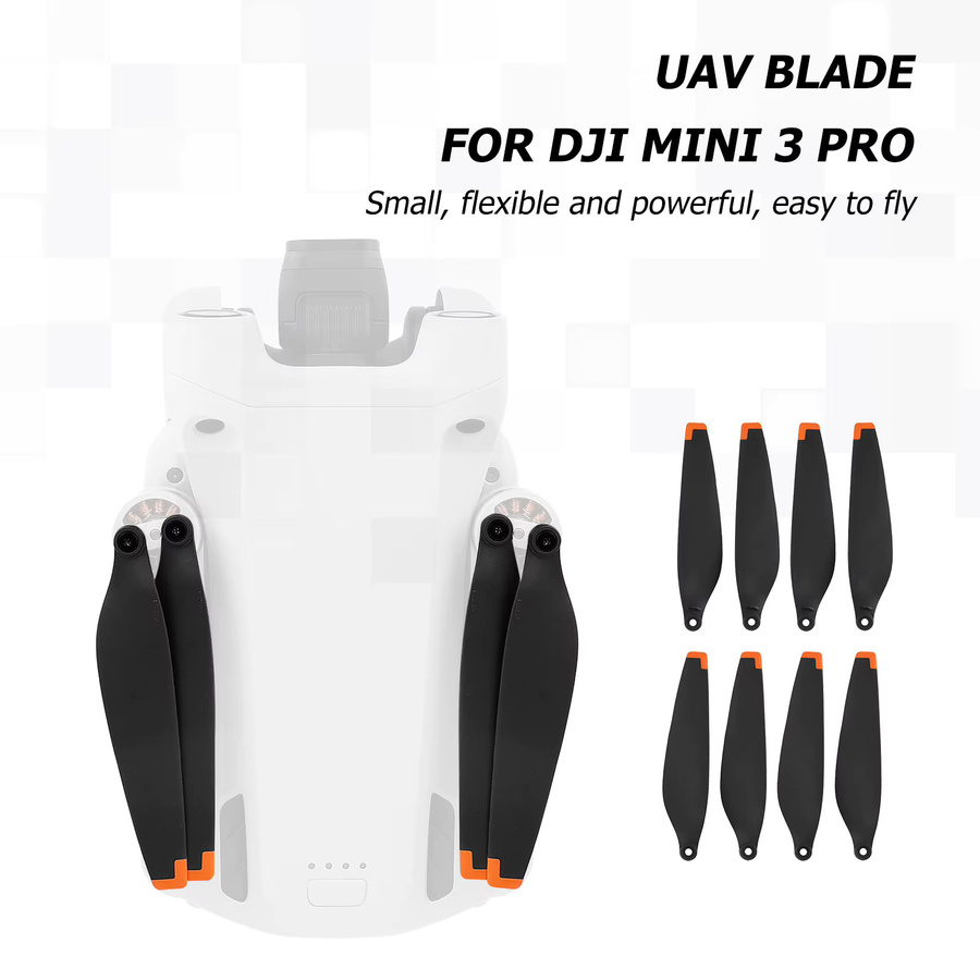 DJI Mini 3 Pro Propeller Set mit geräuscharmen Schnellverschluss-Rotorblättern in Schwarz und Silber - Bild 5