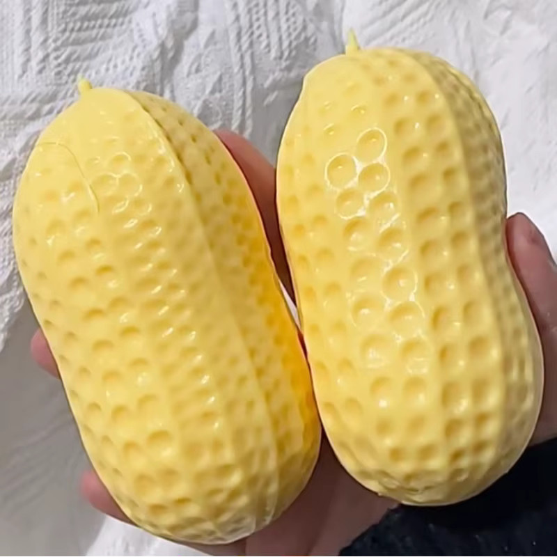 Schylling Erdnuss-Stressball, Rebound-Spielzeug, Fidget Toy, Blind Box, ASMR Sensorisches Anti-Stress-Spielzeug - Bild 3
