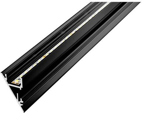 Barthelme LED Profil Rail Cove Up-Down aus Aluminium in Schwarz - Bild 1