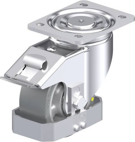 Blickle Stahlblech-Lenkrolle LH-ALTH 127K-FI-AS-FS in Silber, Rad-Durchmesser: 125 mm, Tragfähigkeit: 750 kg - Bild 1