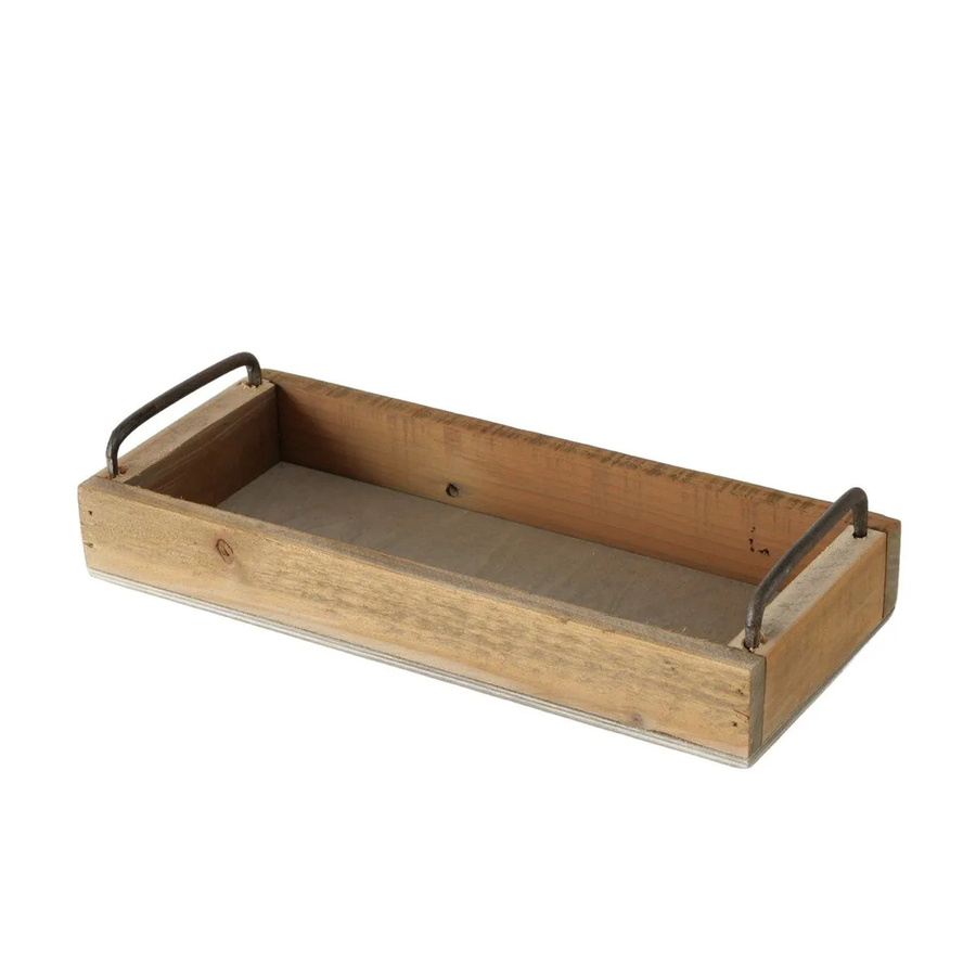 Boltze Tablett Greenbank in Natur, rechteckig, Holz, B/T/H: 32 x 14 cm - Bild 2