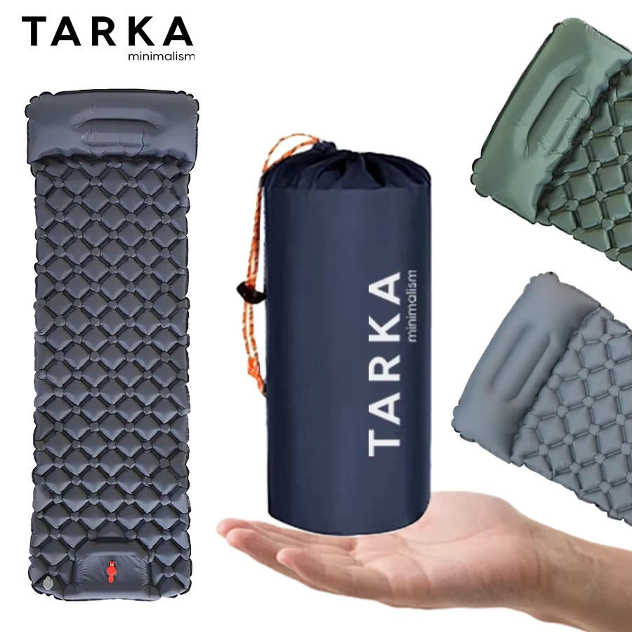 TARKA Aufblasbare Camping Isomatte Ultraleichtes Luftkissen in Grau - Bild 7