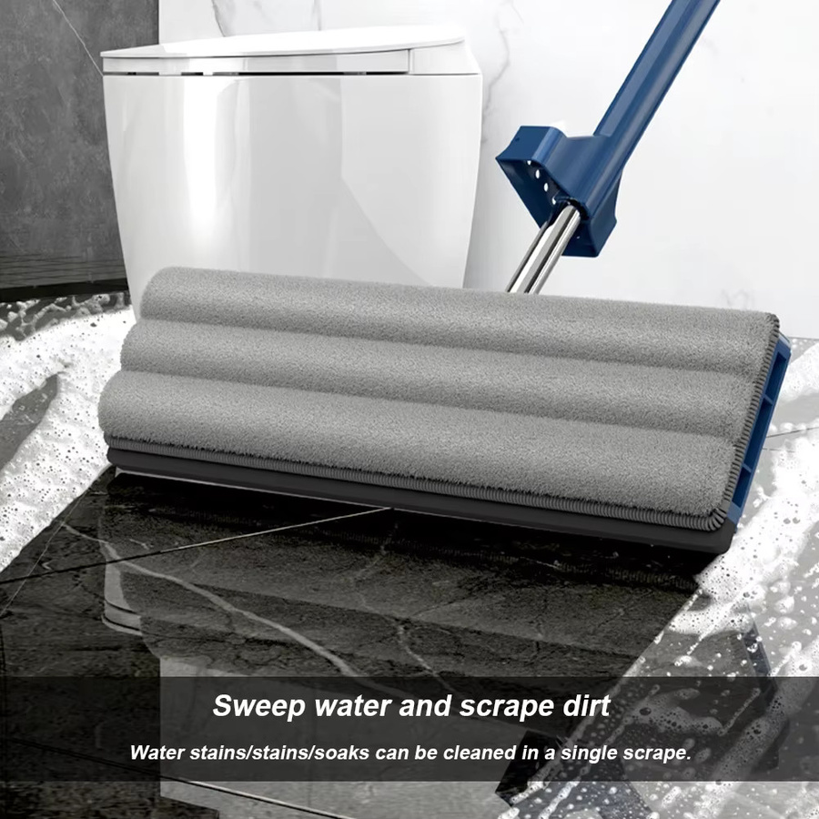 APWIKOGER Squeeze Mop Set mit Eimer und Mikrofasermops in Braun für Hartholz und Laminat - Bild 4