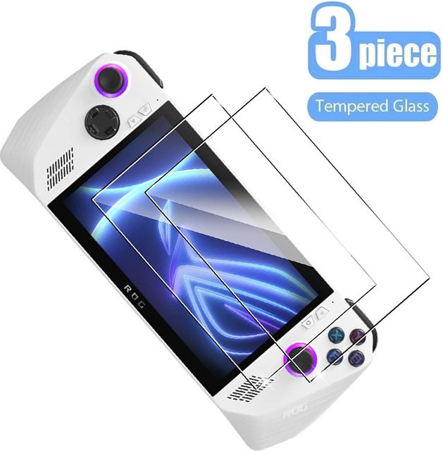 Asus ROG Ally Displayschutzfolie aus gehärtetem Glas, transparent, 7 Zoll - Bild 1