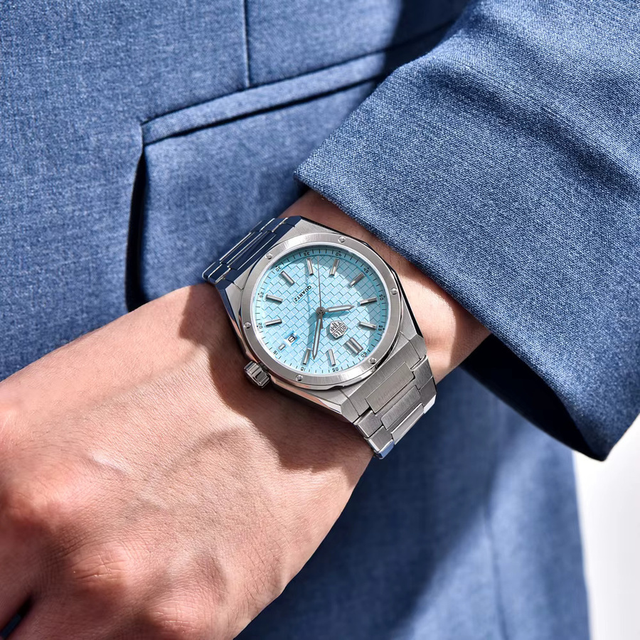 Rollstimi Armbanduhr, Quarz, Edelstahl, Weiß, Herren - Bild 2