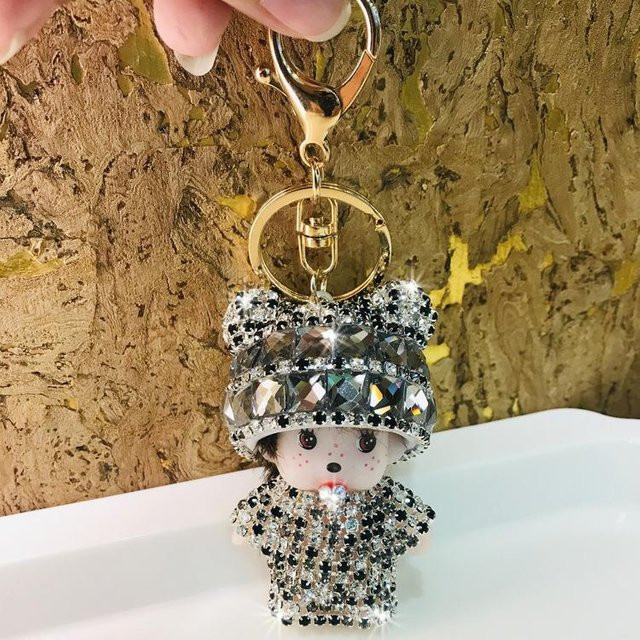 Monchichi Schlüsselanhänger, Diamant, brown, Kinder - Bild 1