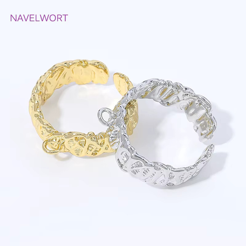 Streifenringe 18K vergoldetes Messing, Gold, Unisex - Bild 1