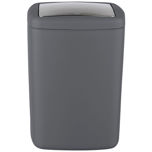 Wenko Schwingdeckeleimer Barcelona Anthrazit 8,5 l, B/T/H: 20,5 x 28,5 x 20,5 cm - Bild 2