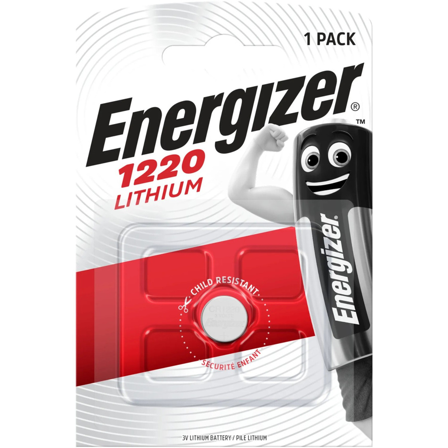 Energizer Knopfzelle CR 1220 Lithium 3V 40 mAh Silber - Bild 2