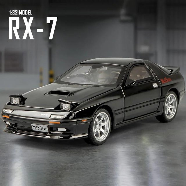 Linyi toy car Mx-5 Rx-7 Automodell, 1:32, Metall, mit Ton und Licht, ab 14 Jahren - Bild 1