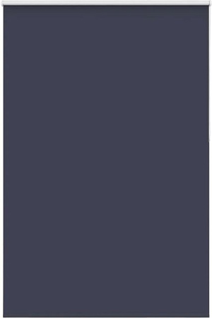 vidaXL Verdunkelungsrollo aus Polyester in Marineblau, thermoisolierend, B: 150 cm, H: 230 cm