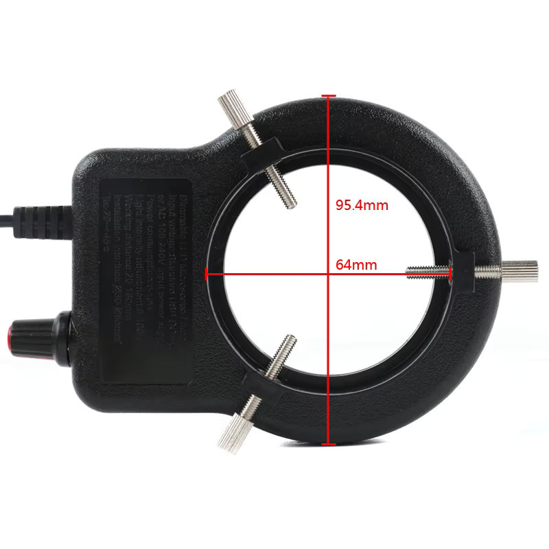Eakins USB-Ringlicht mit 70 LED SMD für Stereo-Trinokularmikroskope und PCB IC Reparaturkameras, Schwarz - Bild 3