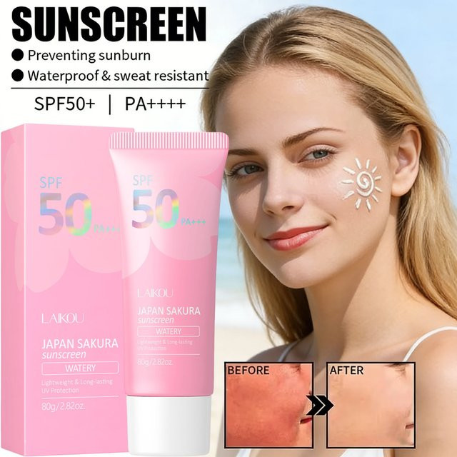 Sakura Sonnenschutzcreme Gel, LSF 50, Gesicht, 50g - Bild 1
