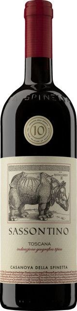 La Spinetta Sassontino 2007 Rotwein, Sangiovese, Piemont, 0,75 l - Bild 1