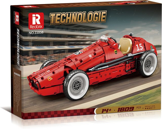 Reobrix 11038 MOC Technische Vintage Sportwagen, Bausteine, 1:8, ab 14 Jahre - Bild 1
