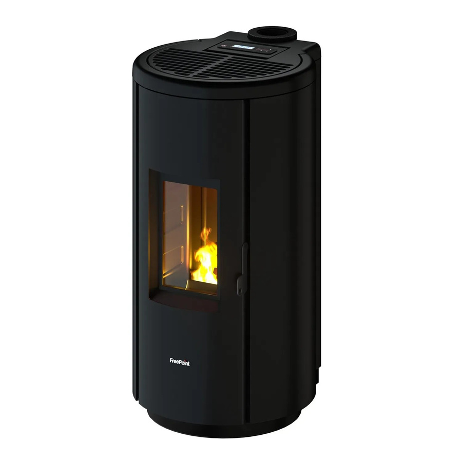 Freepoint Pelletofen Chrome 7 in Schwarz mit WLAN-Funktion, 7 kW - Bild 2