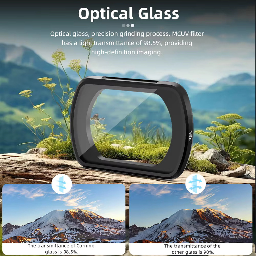 BRDRC Pocket 4 Magnetisches UV CPL ND16 Linsenfilter-Set in Schwarz für DJI Pocket 3 Creator Combo Vlogging Video und Fotografie Zubehör - Bild 4