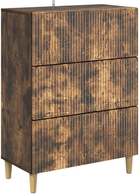 vidaXL Schubladenschrank Geräucherte Eiche Vintage Braun B: 66 cm, T: 34,5 cm, H: 90 cm - Bild 1