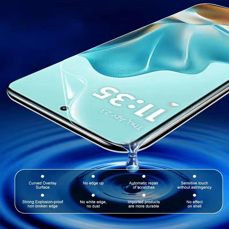 3er-Pack Hydrogel Displayfolie für Motorola Moto G10 G20 G24 G04 G05 G34 G64 G15 G23 G35 G62 G60 G60S G31, transparent - Bild 3