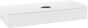 V&B Waschtischunterschrank Antao ohne Frontstruktur in Weiß lackiert, B/T/H: 120 x 50 x 19 cm - Bild 1