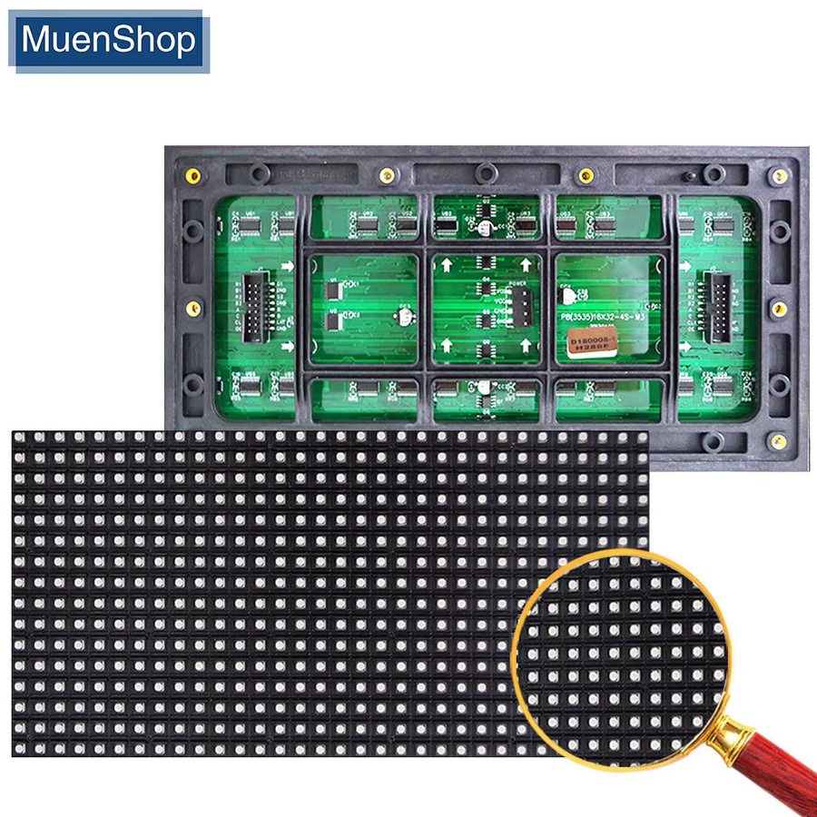 MUEN LED P8 Outdoor LED-Display-Modul in Schwarz, 40 x 20 Pixel, SMD3535 Vollfarb-LED-Panel, B/H: 320 x 160 mm - Bild 1