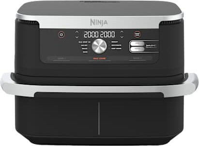 Ninja Foodi FlexDrawer AF500EU Doppel-Heißluftfritteuse mit Dual Zone, 10,4 l, Schwarz - Bild 4