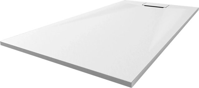 Breuer Duschwanne LiteLine Extraflach Rechteck Weiß B: 160 cm, T: 90 cm mit Anti-Slip-Funktion - Bild 1