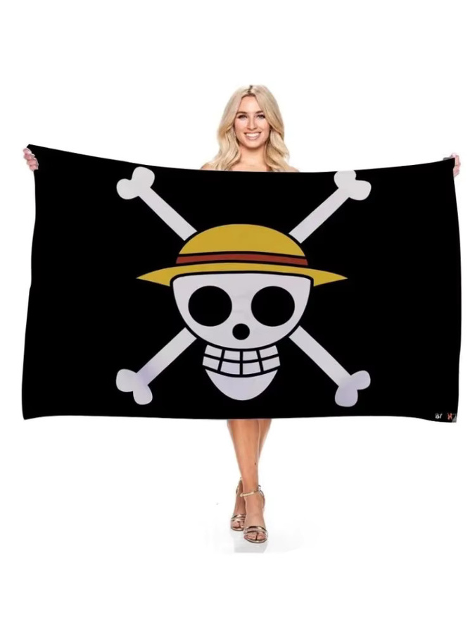 Bandai One Piece Monkey D.Luffy Skull Flag, Flagge, 90x150cm - Bild 4