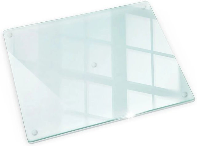 Wallfluent Kochfeld Schutzplatte aus transparentem Glas für Induktionskochfelder, B/T: 52 x 40 cm - Bild 1