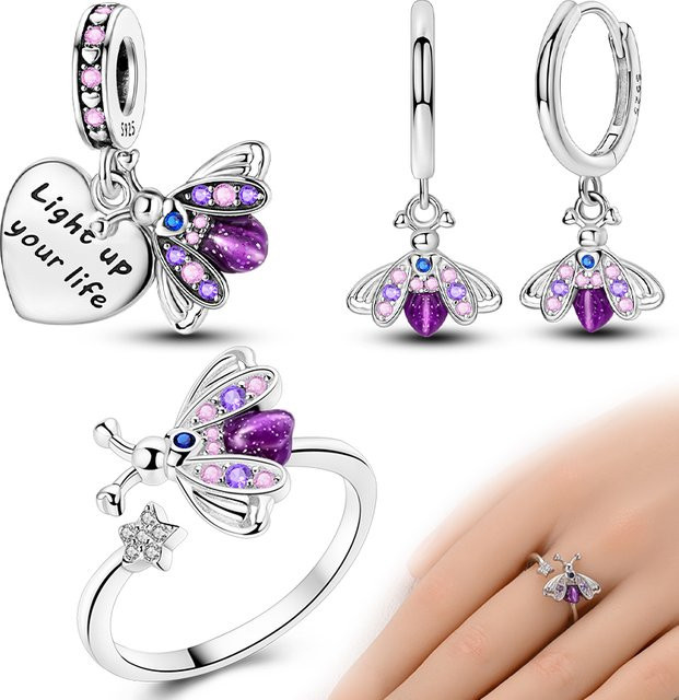Qikaola Schmuckset, 925 Silber, Perle, Kristall, Damen - Bild 1