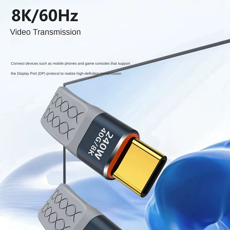 Nnbili USB-C zu USB-C Kabel mit 240W Schnellladefunktion, Thunderbolt 3 kompatibel, 40Gbps Datentransfer und 8K @ 60Hz Unterstützung - Bild 2