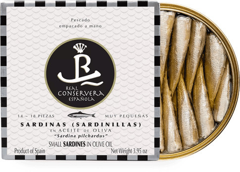 Real Conservera Española Kleine Sardinen in Olivenöl 112 g - Bild 1