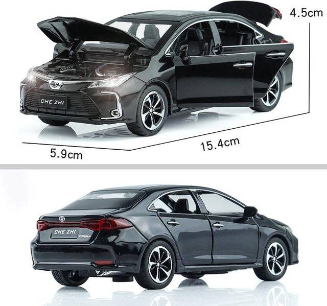 Toyota Corolla Diecast-Spielzeugfahrzeug mit Licht und Sound 1:32 - Bild 1