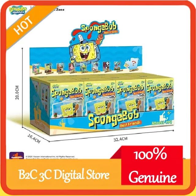 AREAX SpongeBob Bikini Bottom Day Baustein Blind Box Mini Hängendes Spielzeug in Multicolor - Bild 1