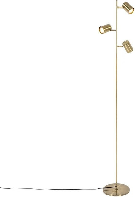 QAZQA Moderne Stehleuchte Jeana in Bronze, 3-flammig, dimmbar, aus Stahl - Bild 1
